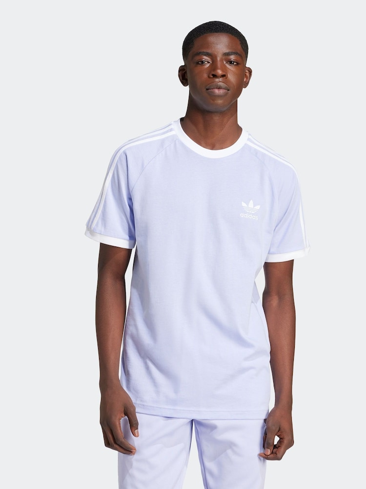 Пурпурный - Футболка из 100% хлопка adidas Adicolor Classics 3 - Изображение 1 из 8