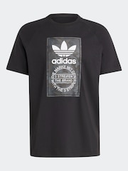 adidas Originals Black 100% Cotton Tongue T-Shirt - Image 7 of 7