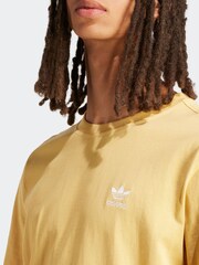 adidas Originals Yellow 100% Cotton Trefoil Essentials T-Shirt - Image 5 of 6