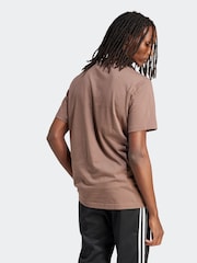 adidas Originals Brown 100% Cotton Trefoil Essentials T-Shirt - Image 2 of 5