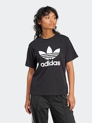 adidas Originals Black Trefoil Regular T-Shirt - Image 1 of 7