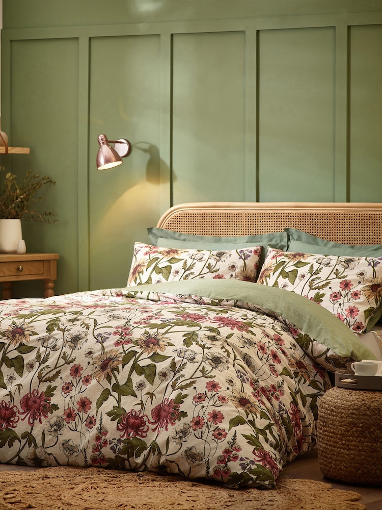 Wylder Multi Wallflower Cotton Rich Reversible Duvet Cover Set - Image 2 of 4
