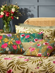 Wylder Green House Of Bloom Poppy Cotton Rich Reversible Duvet Set - Image 4 of 4