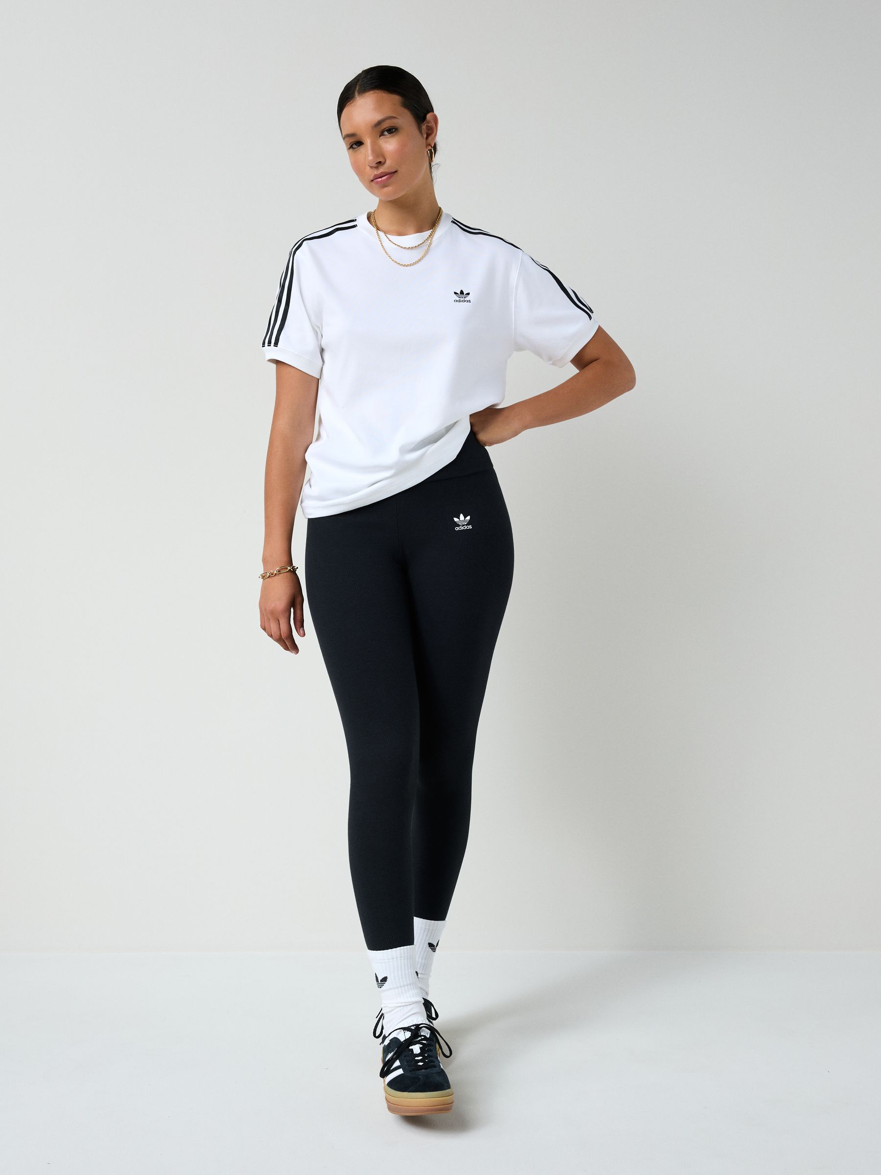 Buy adidas Originals White 3-Stripes T-Shirt from Next Canada