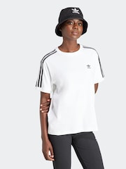 adidas Originals White 3-Stripes T-Shirt - Image 4 of 8