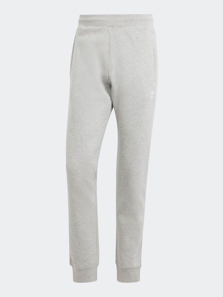 adidas Originals Grey Trefoil Essentials Joggers - Image 6 of 6