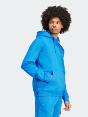 adidas Originals Blue Trefoil Essentials Hoodie - Image 3 of 7