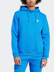 adidas Originals Blue Trefoil Essentials Hoodie - Image 4 of 7