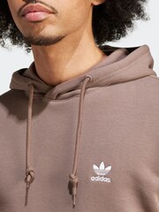 adidas Originals Brown Trefoil Essentials Hoodie - Image 5 of 7