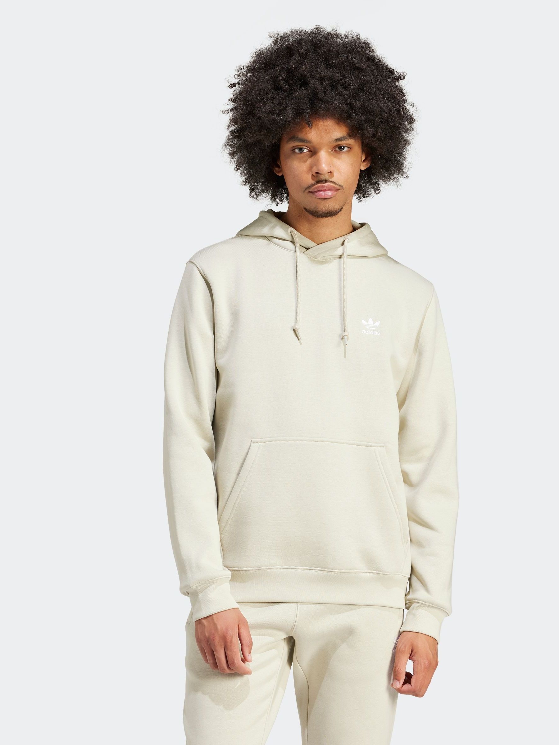 Buy adidas Originals Cream Trefoil Essentials Hoodie from Next Bahrain