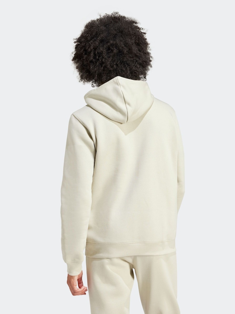 adidas Originals Cream Trefoil Essentials Hoodie - Image 2 of 6