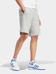 adidas Originals Grey Trefoil Essentials Shorts - Image 3 of 6