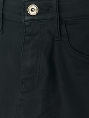 River Island Black Petite Mid Rise Bum Scuplt Coated Skinny Jeans - Image 4 of 4
