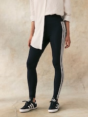adidas Originals Black 3-Stripe Leggings - Image 1 of 7
