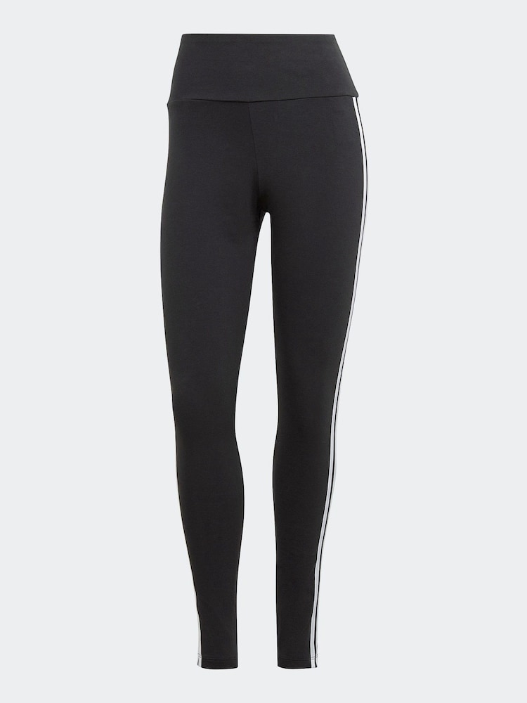 adidas Originals Black 3-Stripe Leggings - Image 7 of 7