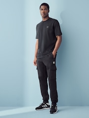 adidas Originals Black Trefoil Essentials Cargo Joggers - Image 2 of 5