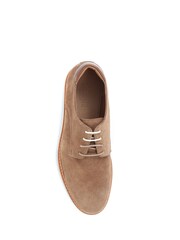Jones Bootmaker Mens Brown Lowen Leather Suede Casual Lace-Up Shoes - Image 3 of 5