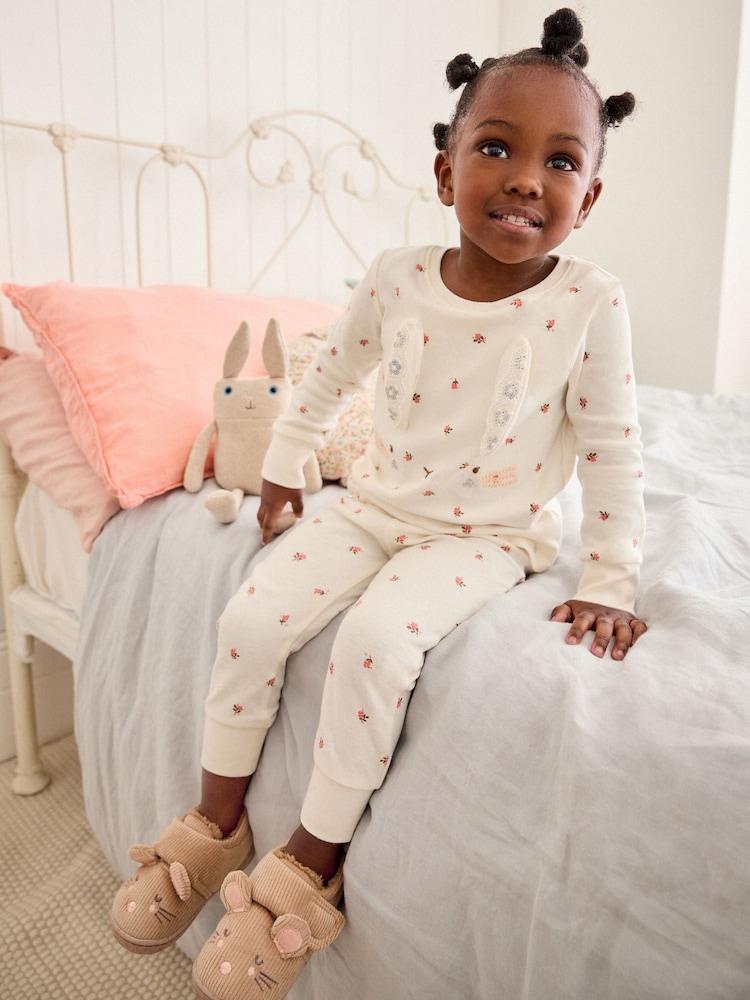 Cream Bunny Pyjamas 1 Pack (9mths-8yrs) - Image 1 of 8