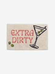 Rockett St George Multi Extra Dirty Martini Slogan 100% Cotton Bath Mat - Image 3 of 3