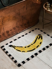 Rockett St George Yellow Banana 100% Cotton Bath Mat - Image 1 of 3