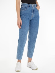Tommy Jeans Blue Mom Ultra High Rise Tapered Jeans - Image 1 of 11