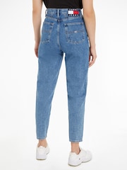 Tommy Jeans Blue Mom Ultra High Rise Tapered Jeans - Image 2 of 11