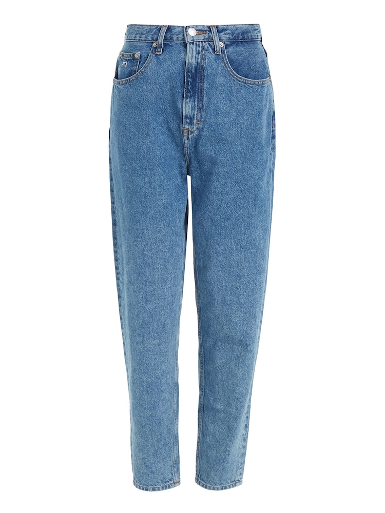 Tommy Jeans Blue Mom Ultra High Rise Tapered Jeans - Image 9 of 11