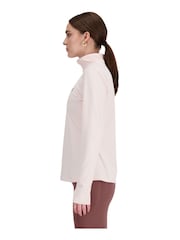 New Balance Pink Space Dye Quarter Zip Sweat Top - Image 4 of 7