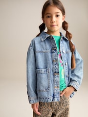 Mid Blue Denim Shacket (3-16yrs) - Image 1 of 8