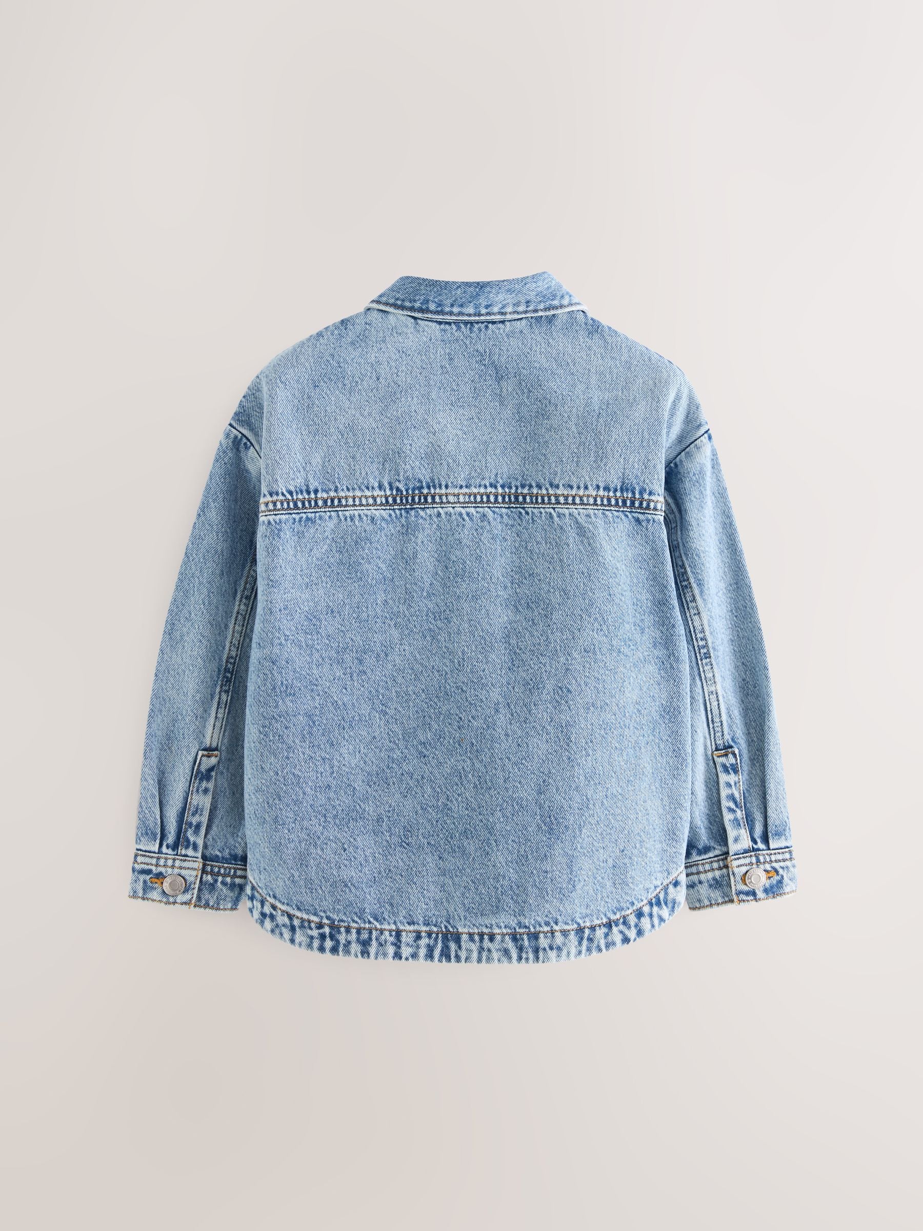 Buy Mid Blue Denim Shacket (3-16yrs) from Next USA