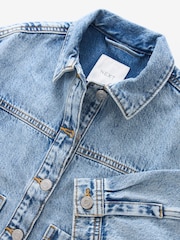 Mid Blue Denim Shacket (3-16yrs) - Image 8 of 8