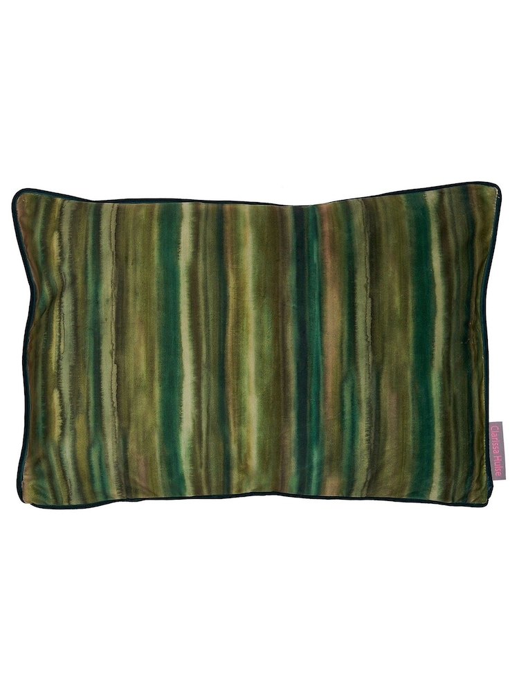 Clarissa Hulse Green Artists Stripe Cushion - Image 1 of 2