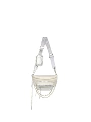 Steve Madden Bdoubler Umhängetasche Tasche Silber - Bild 1 von 5
