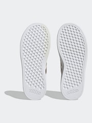 adidas White/Gold Gazelle Trainers - Image 7 of 9