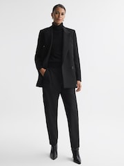 Reiss Black Violet Mid Rise Cargo Trousers - Image 3 of 5