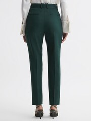 Reiss Bottle Green Jade Slim Petite Slim Fit Wool Blend Mid Rise Suit Trousers - Image 4 of 6