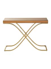Interiors by Premier Gold Brown Kensington Townhouse Console Table - Image 2 of 3