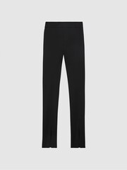 Reiss Black Jayne Skinny Fit Split Front Trousers - Image 2 of 4