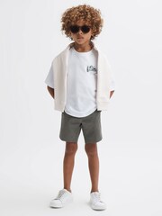 Reiss Joni Relaxed Cotton Motif Jumper - Image 6 of 7