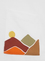 Reiss White Dunes Senior Relaxed Fit Cotton Motif T-Shirt - Image 6 of 6