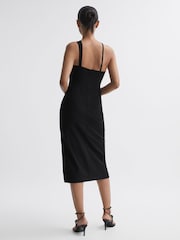 Reiss Black Halle Bodycon Cut-Out Midi Dress - Image 5 of 5