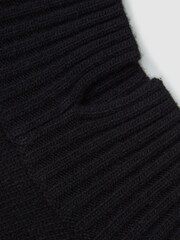 Reiss Black Gazelle Casual Wool-Cashmere Funnel Neck Sleeveless Top - Image 5 of 5