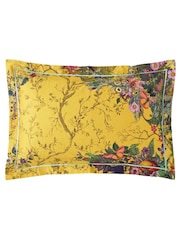 Timorous Beasties Yellow Bloomsbury Garden 100% Cotton Bed Set - Image 4 of 6