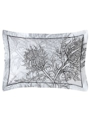 Timorous Beasties Grey Thistle Carbon 100% Cotton Pillow Cases - Image 4 of 5