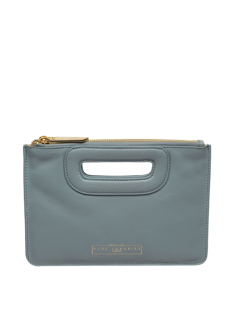 Pure Luxuries London Esher Leather Clutch Bag - Image 2 of 5