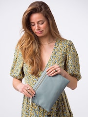 Pure Luxuries London Chalfont Leather Clutch Bag - Image 1 of 7
