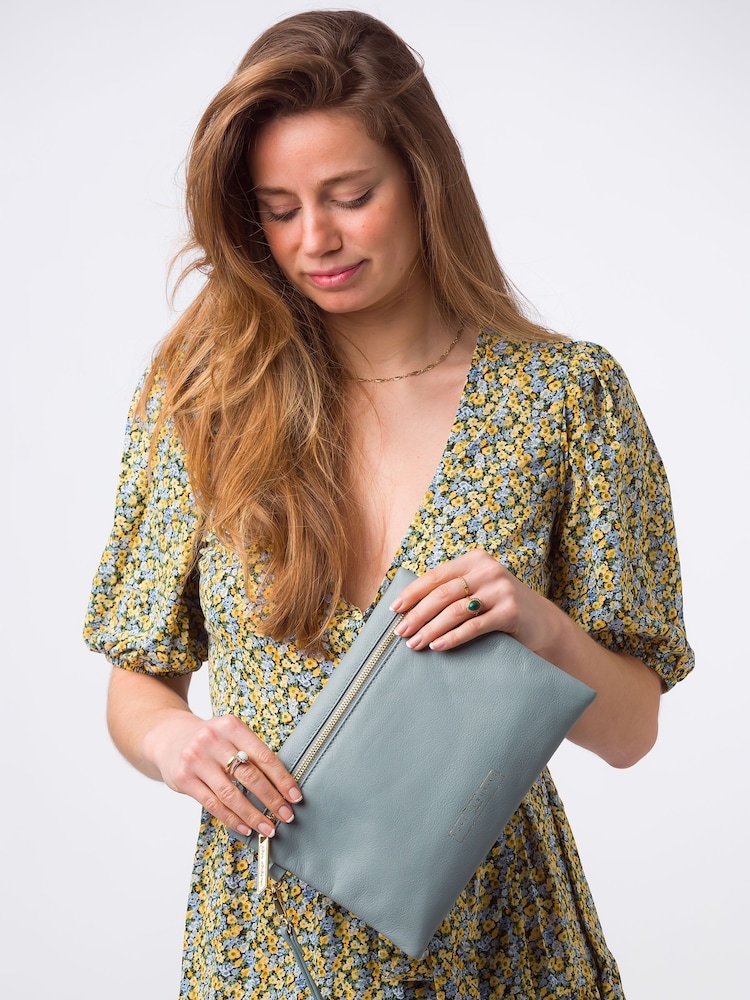 Pure Luxuries London Chalfont Leather Clutch Bag - Image 1 of 7