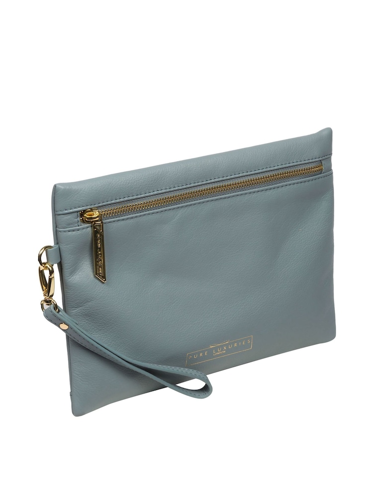 Pure Luxuries London Chalfont Leather Clutch Bag - Image 6 of 7