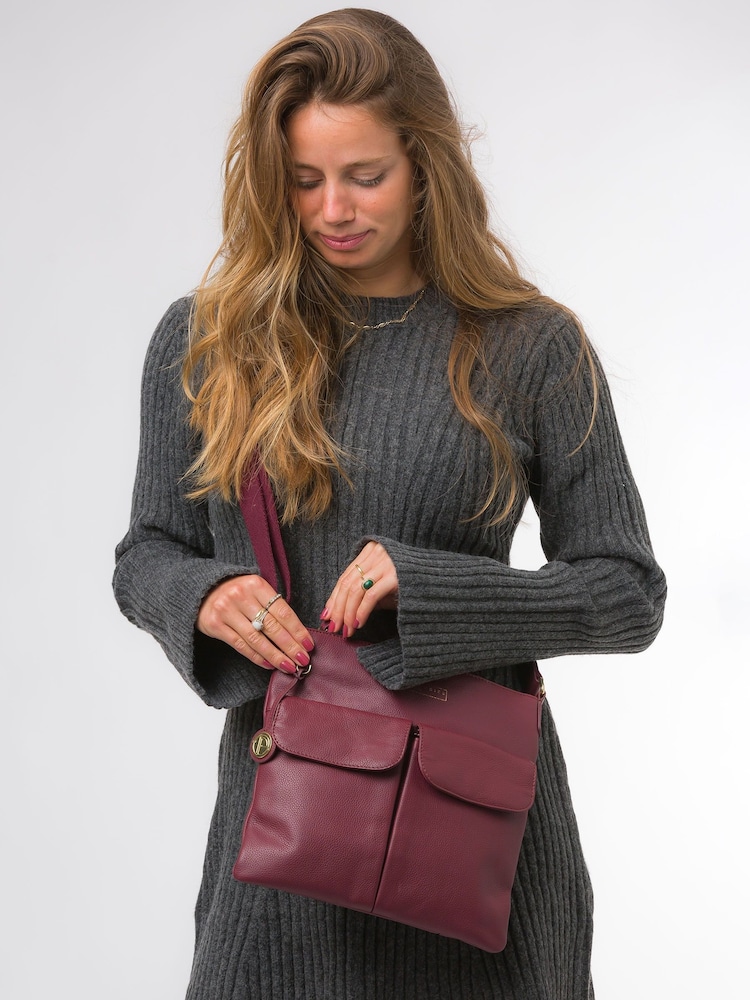 Pure Luxuries London Soames Leather Cross Body Bag - Image 1 of 6