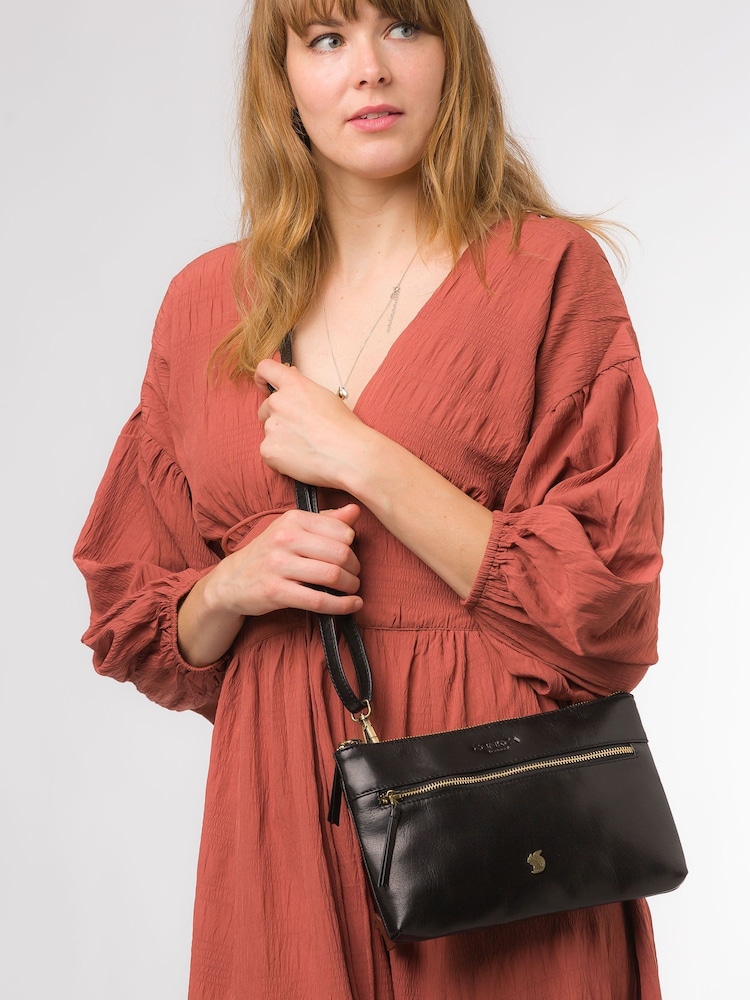 Conkca Minnow Leather Cross-Body Clutch Bag - Image 1 of 8